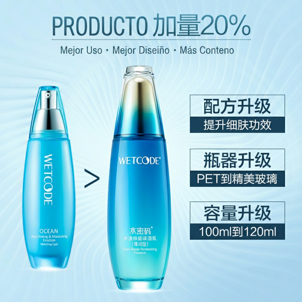 Loción Hidratante WETCODE Serie Océano 120ml Piel Seca - 3