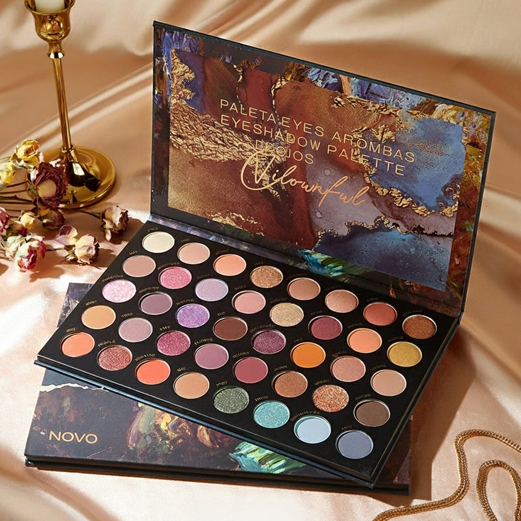 Paleta de Sombras NOVO 40 Colores Mate y Shimmer - 2