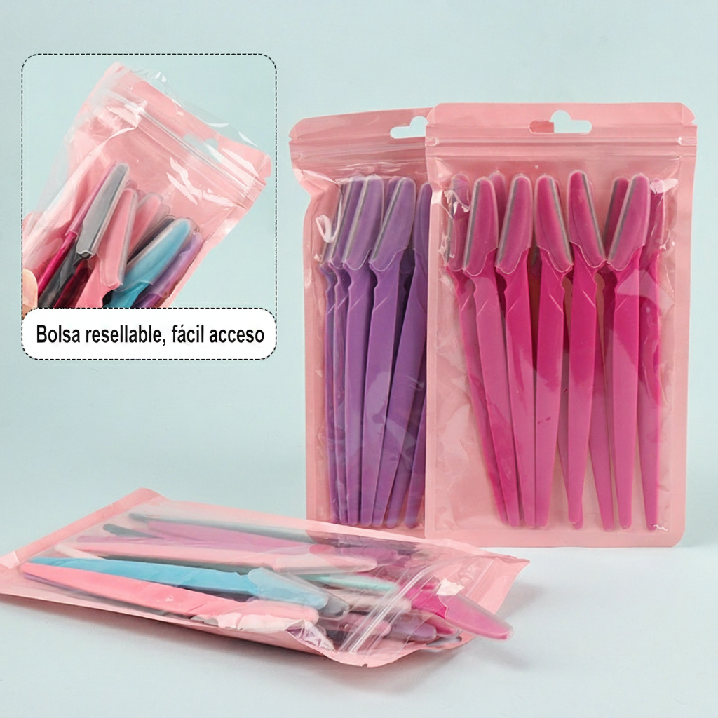 Navaja para cejas con protector antiscratch - 3