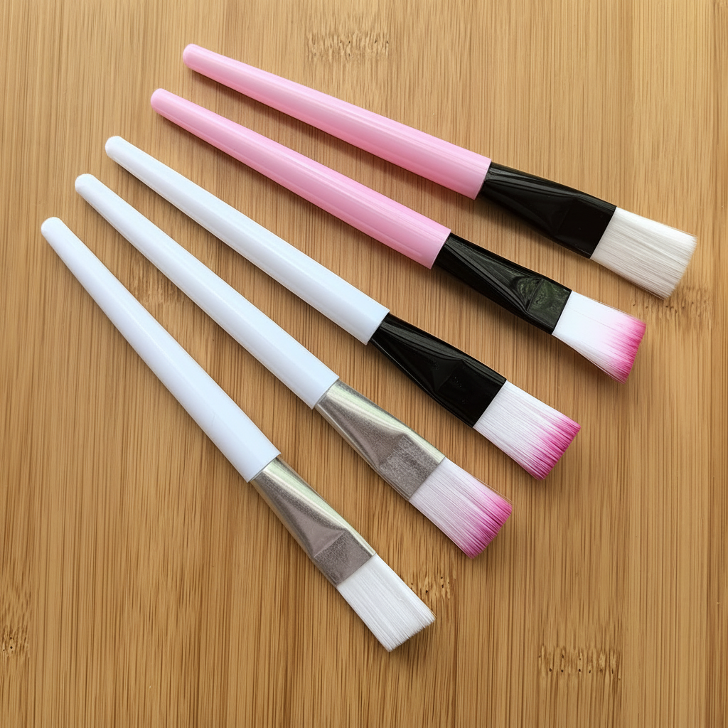 Brocha para Facial de Silicona y Nylon Portátil - 3