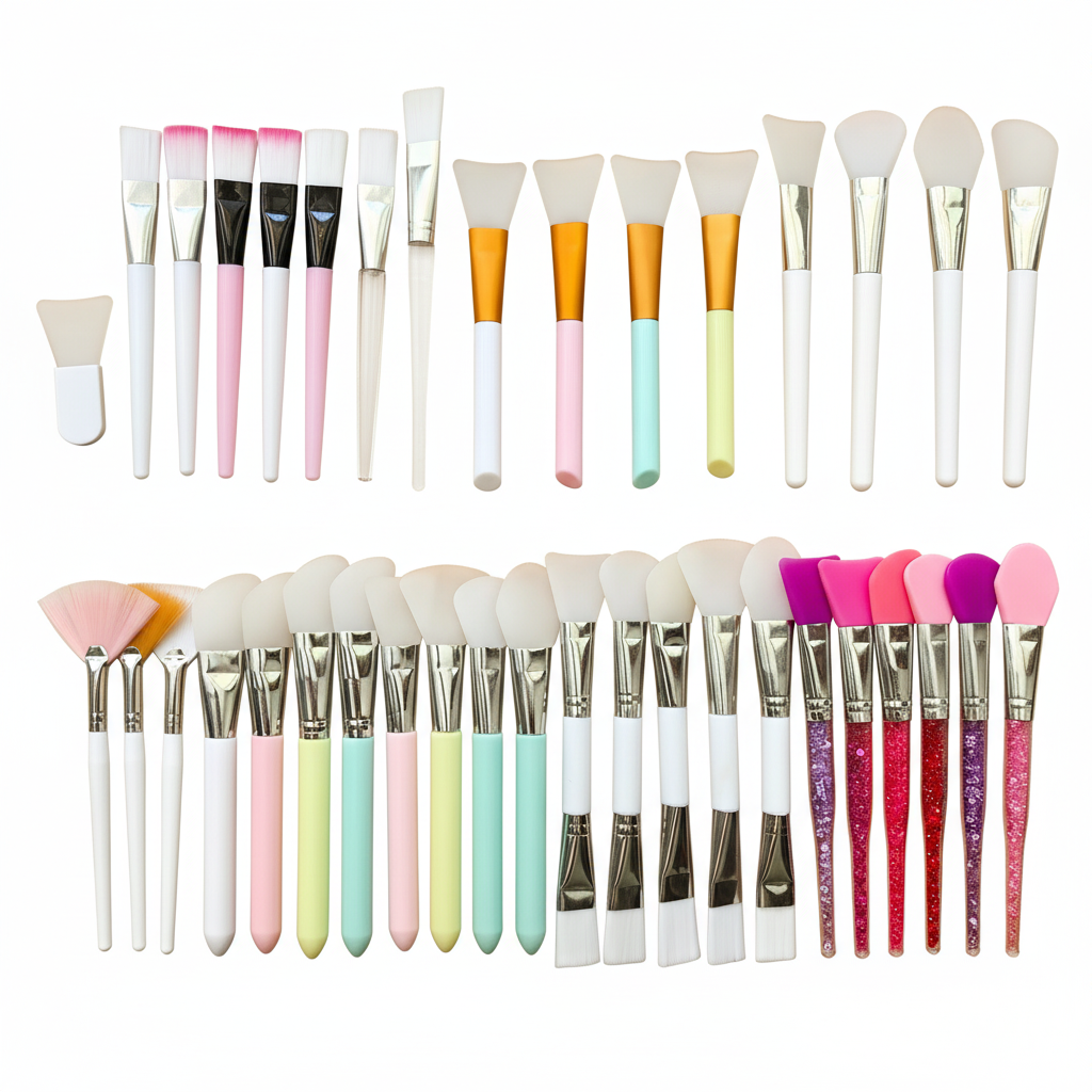Brocha para Facial de Silicona y Nylon Portátil - 1