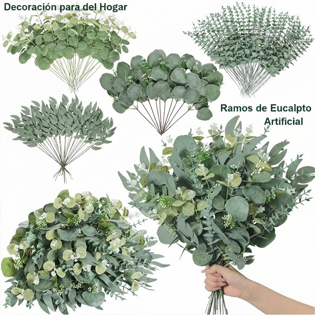 Flores y follaje artificial decorativo para hogar y eventos - 2
