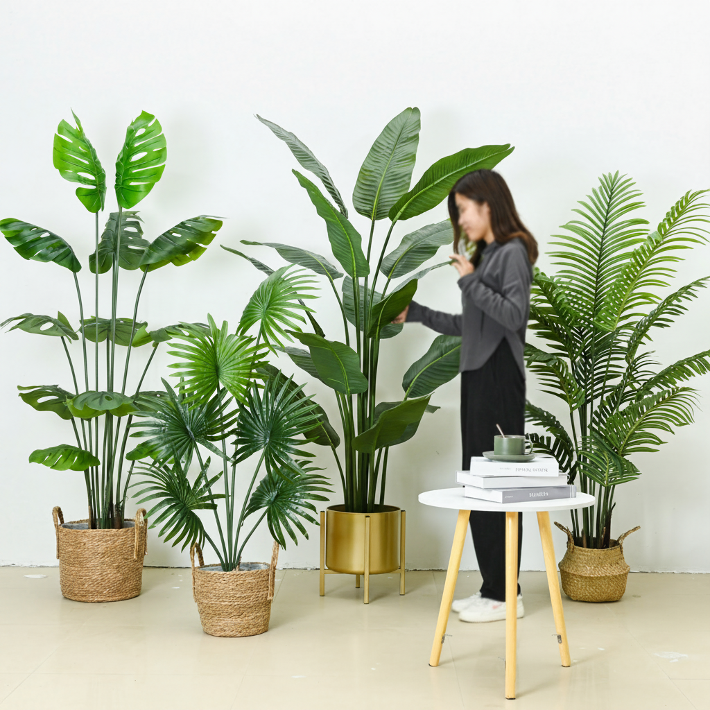 Planta Artificial de Piso para Sala y Decoración Interior - 2