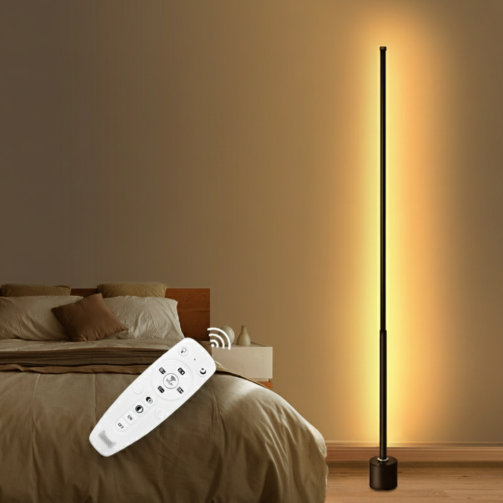 Lámpara de piso LED regulable con control remoto - 3