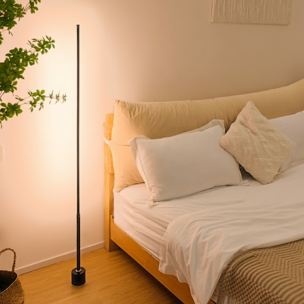 Lámpara de piso LED regulable con control remoto - 4
