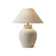 Lámpara de mesa cerámica estilo wabi-sabi zen decorativa - 1
