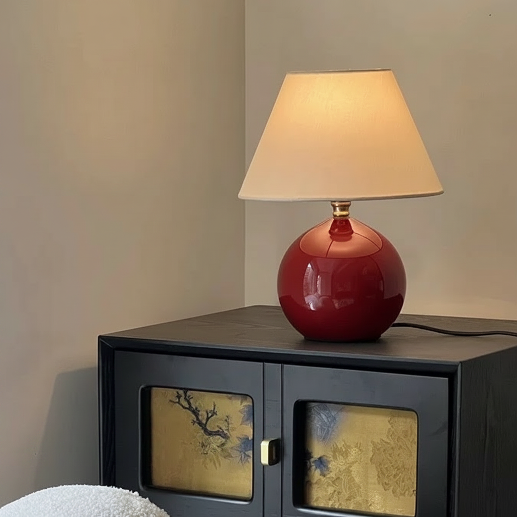 Lámpara de Noche Diseño Castaña Estilo Vintage Japonés - 4