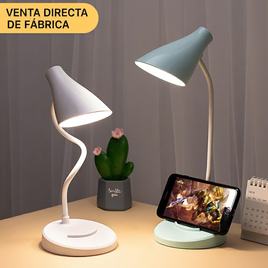 Lámpara LED de escritorio con 3 niveles de luz y táctil - 2