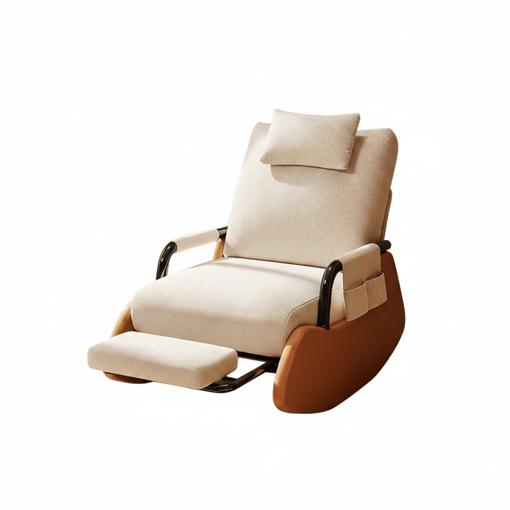 Sillón reclinable individual con estructura metálica - 1