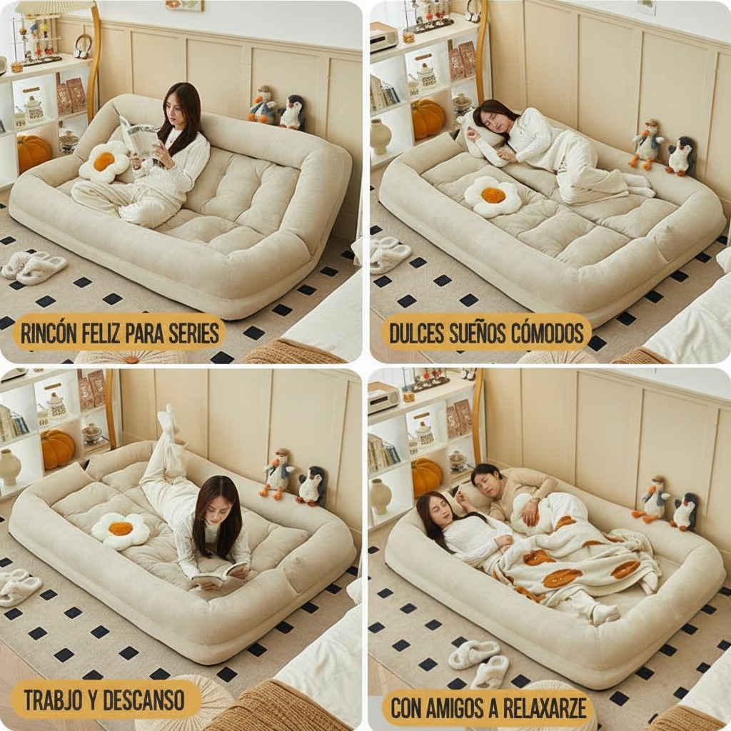 Sofá Piso Nido Suave Plegable para Sala y Recámara - 3