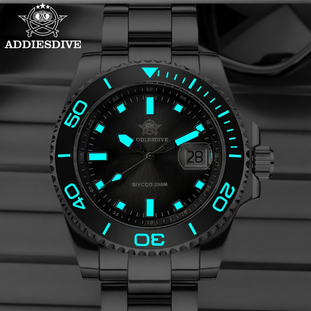 Reloj ADDIESDIVE AD2089 Deportivo Cuarzo 200m Acero - 3