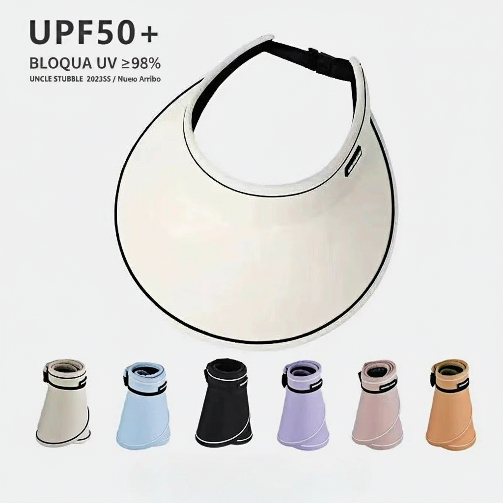 Sombrero de sol sin copa con protección UV para mujer - 2