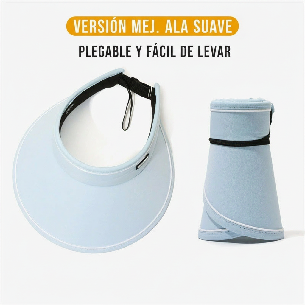 Sombrero de sol sin copa con protección UV para mujer - 3