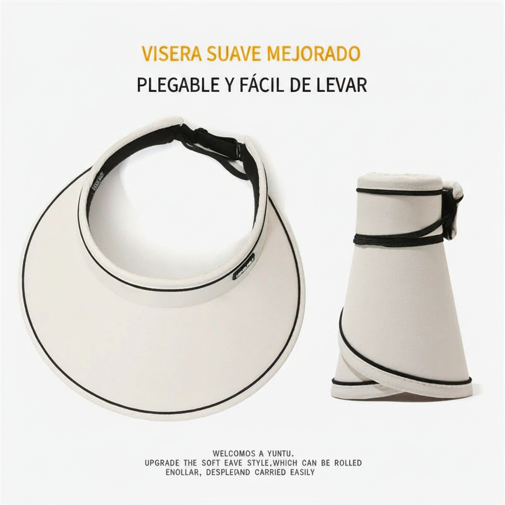 Sombrero de sol sin copa con protección UV para mujer - 4