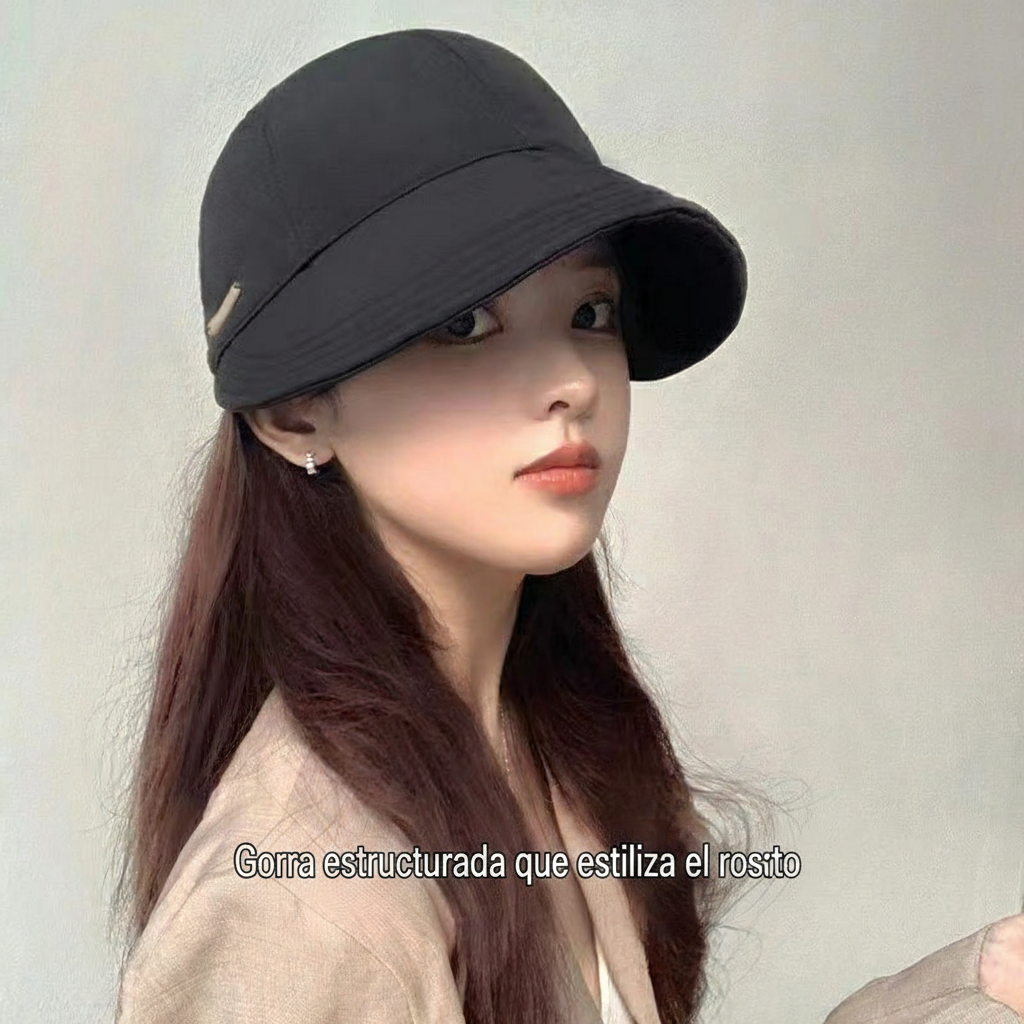 Gorra de sol anti-UV con visera estilo casual mujer - 3