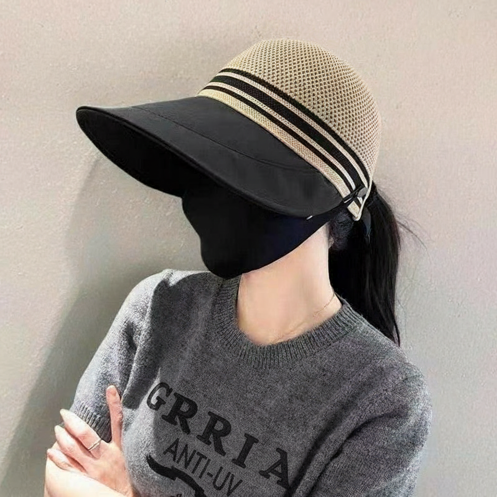 Gorra de béisbol antiUV con visera para mujer - 3