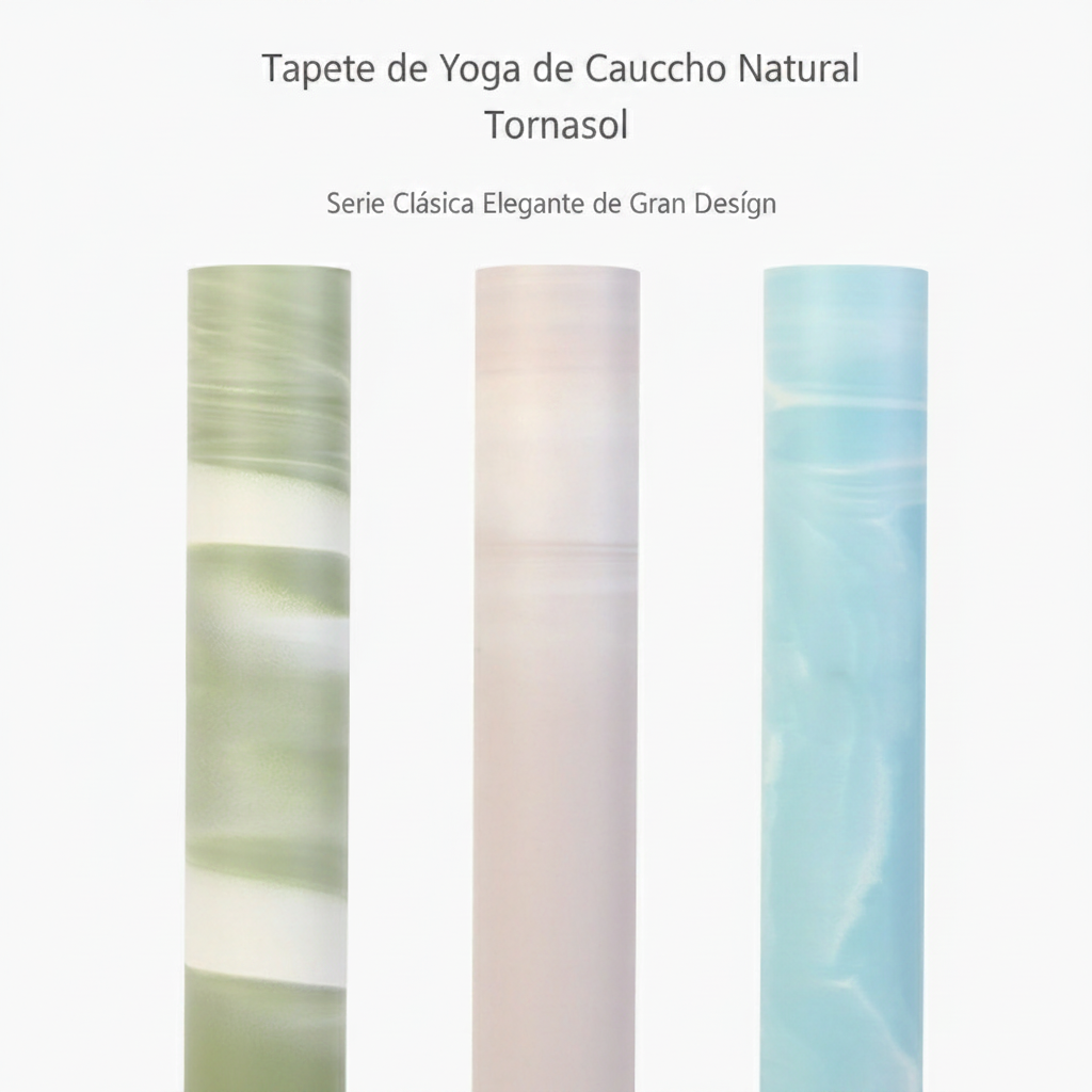 Tapete de Yoga PU Antiderrapante con Diseño Bicolor - 3