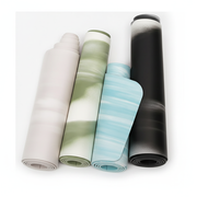 Tapete de Yoga PU Antiderrapante con Diseño Bicolor - 1
