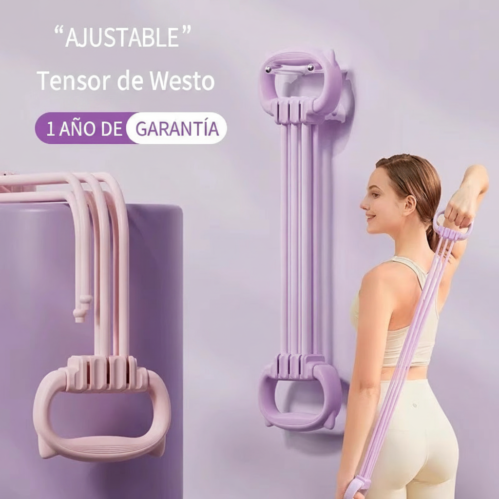 Banda Elástica Figura 8 para Ejercicio y Yoga en Casa - 3