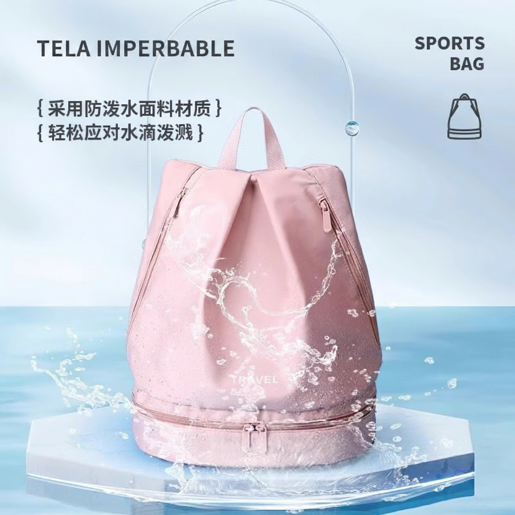Mochila deportiva con separador seco-húmedo y zapatera - 2