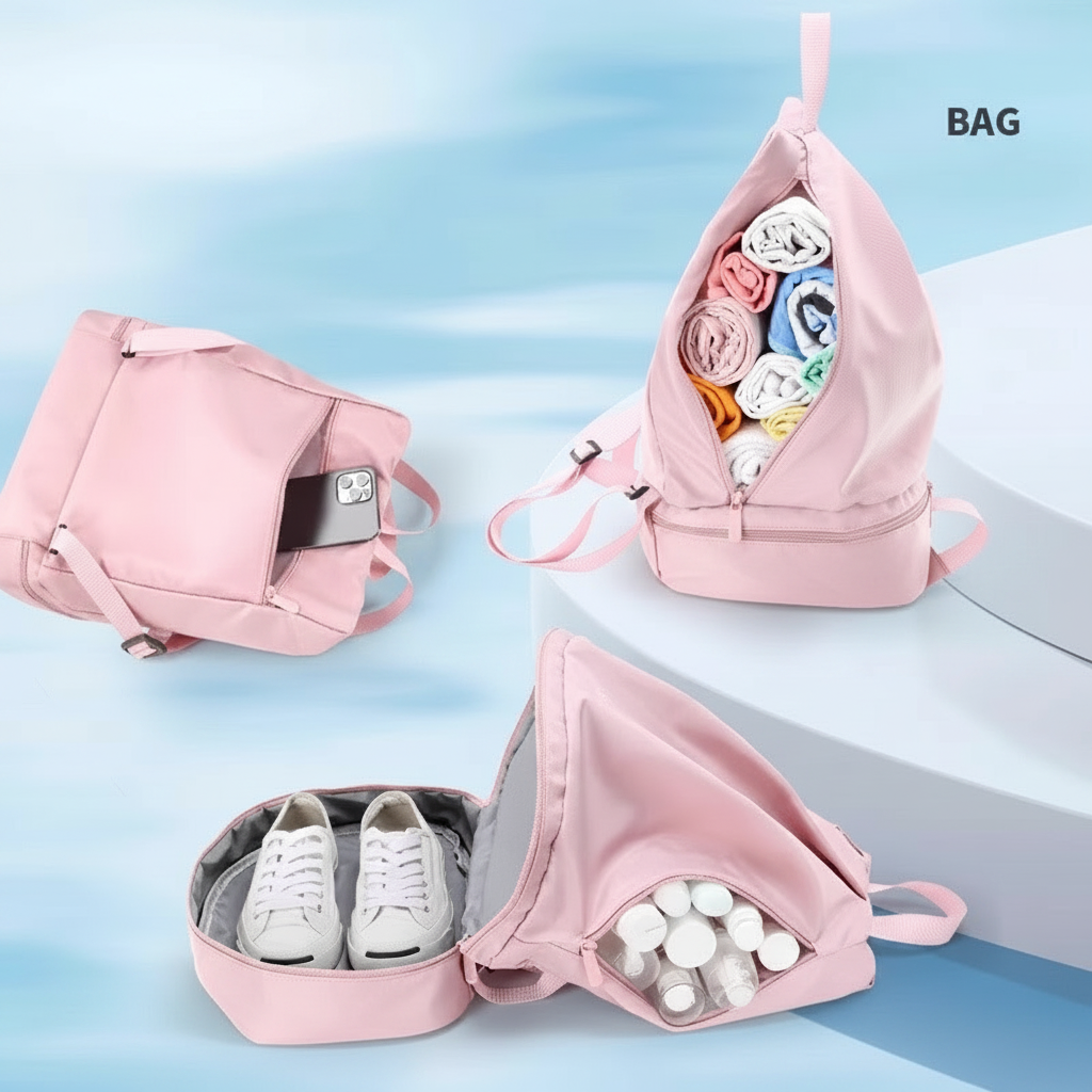 Mochila deportiva con separador seco-húmedo y zapatera - 3