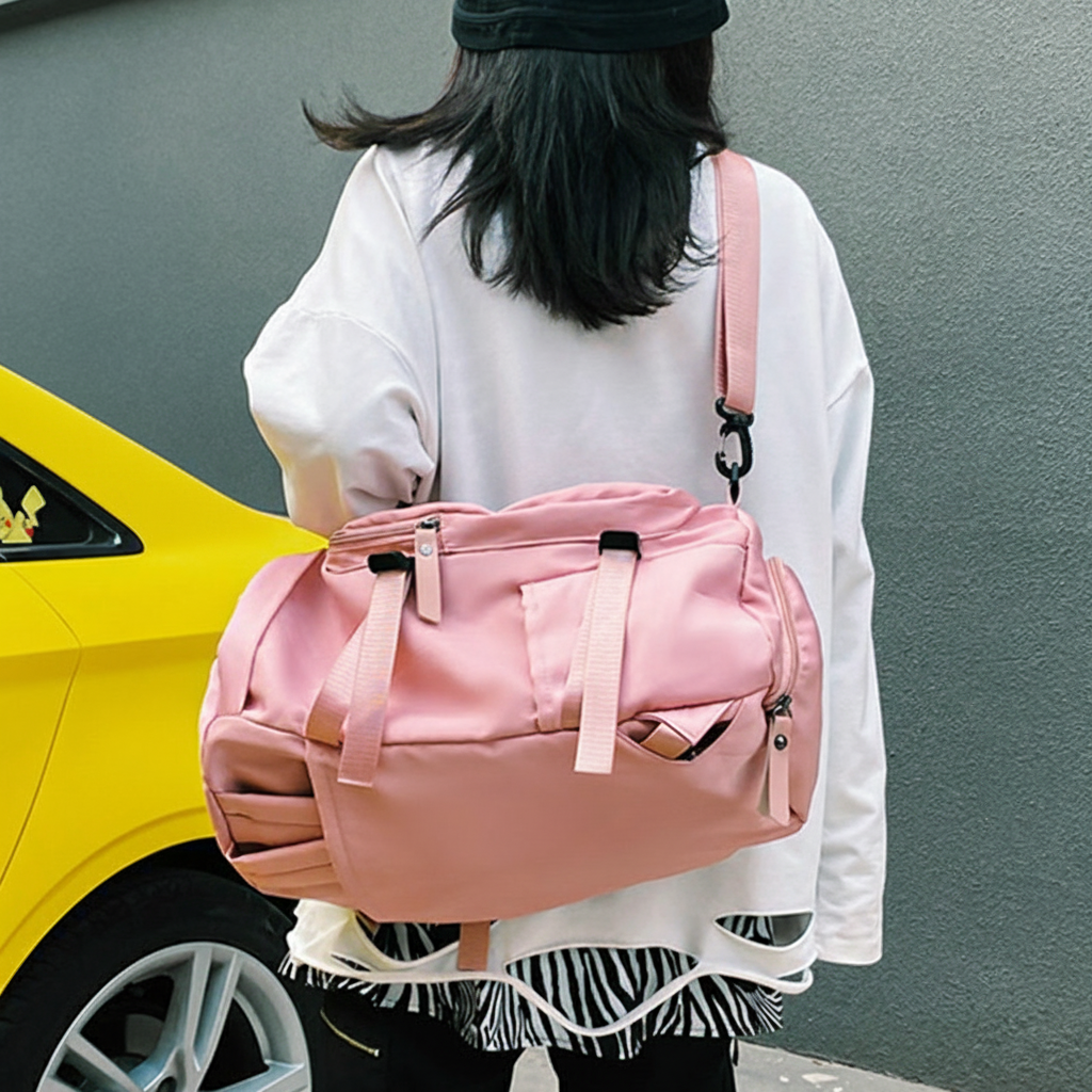 Mochila de yoga impermeable con compartimento para zapatos - 3