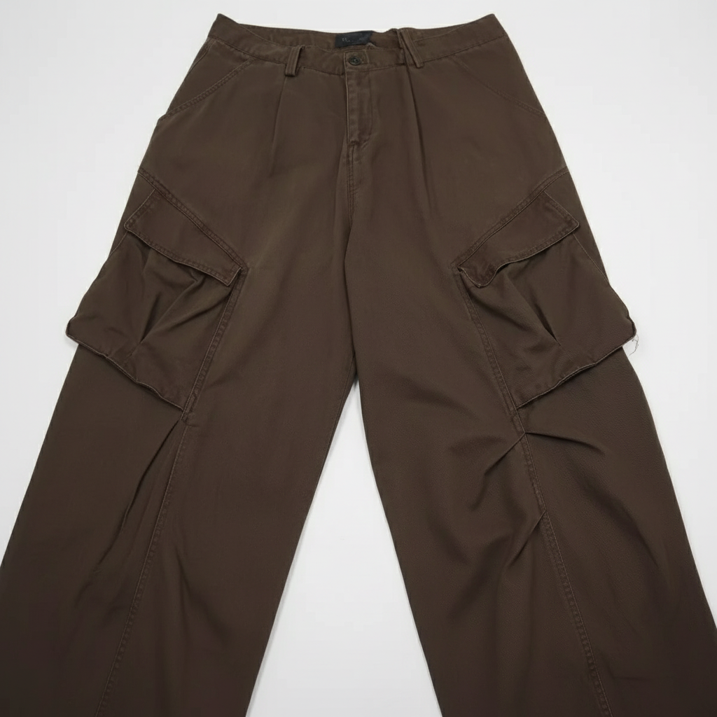 Pantalón cargo wide leg estilo vintage unisex - 3