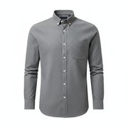 Camisa Oxford de Manga Larga Hombre Antiarrugas Slim Fit - 1