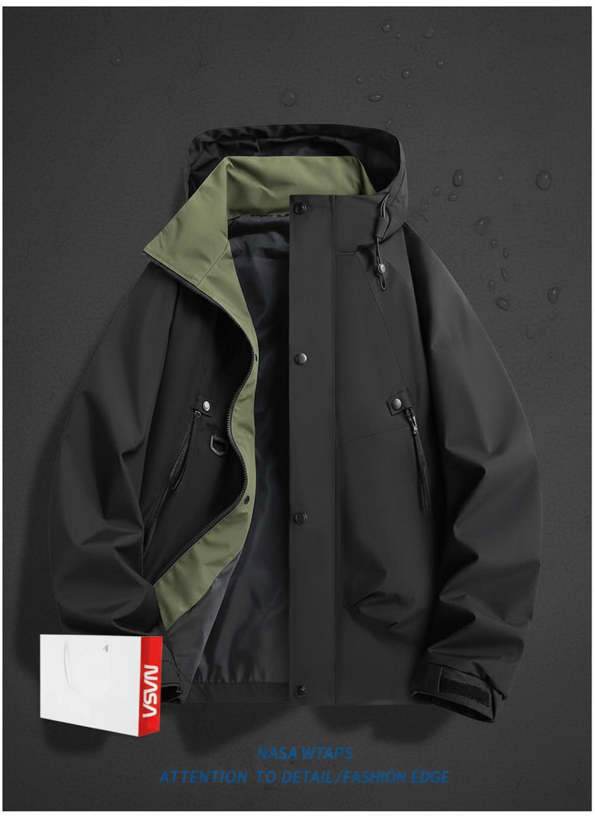 Chamarra Impermeable con Capucha NASA Unisex - 2