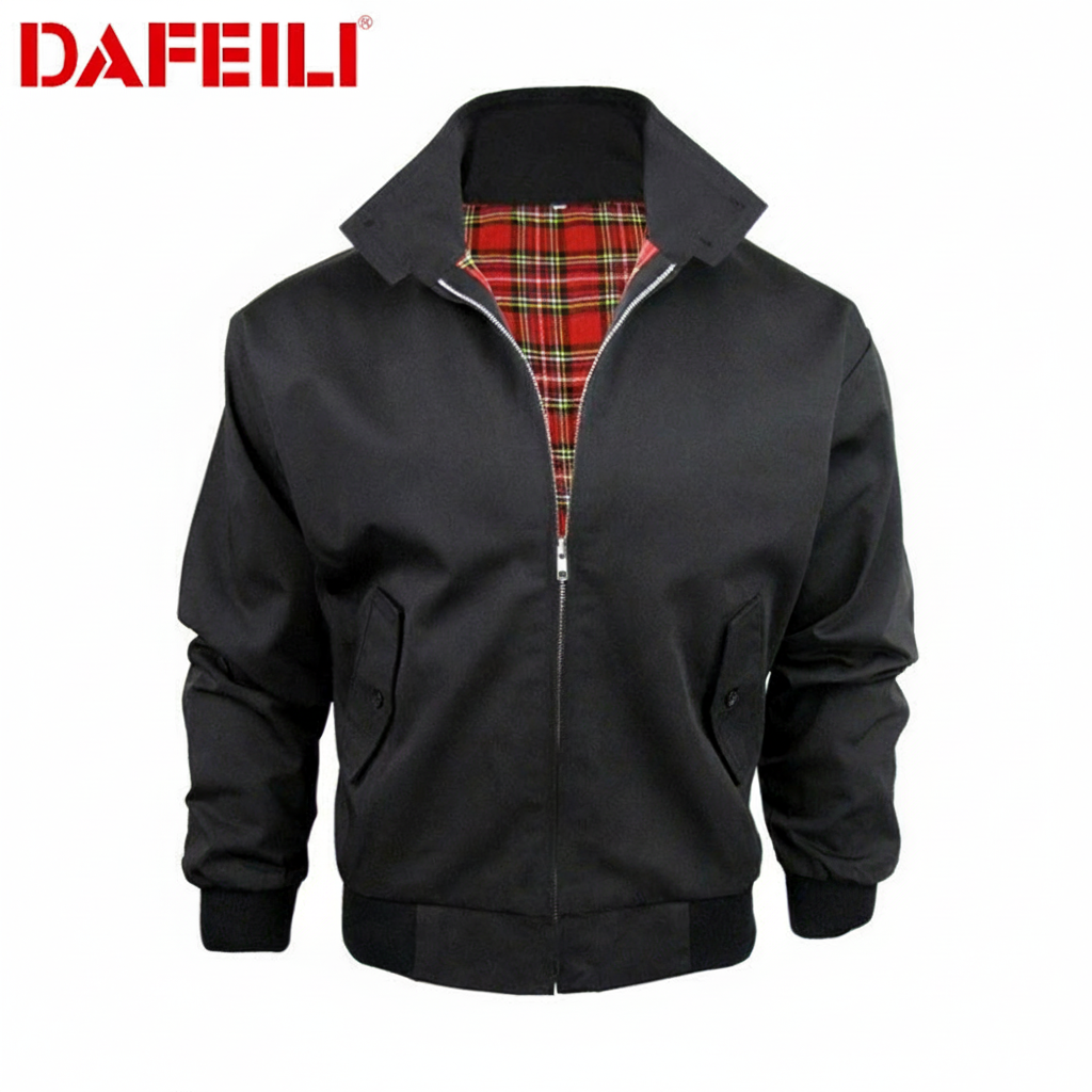 Chamarra Harrington Retro Estilo Piloto Fit Holgado - 4