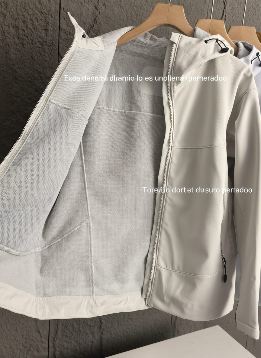 Chamarra con Capucha Softshell Hombre Antiвiento Urbana - 4