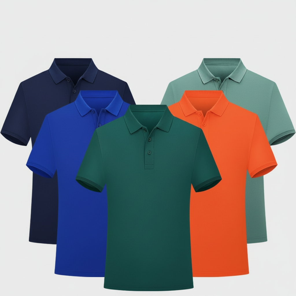 Polo Hombre Manga Corta con Estampado Personalizable - 1