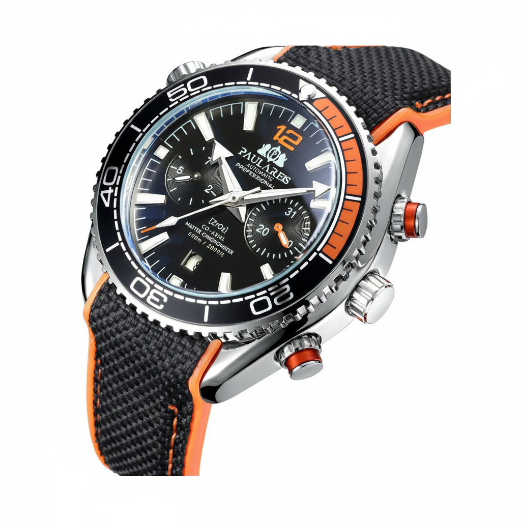 Reloj Mecánico Deportivo PAULAREIS Hombre Luminoso - 1