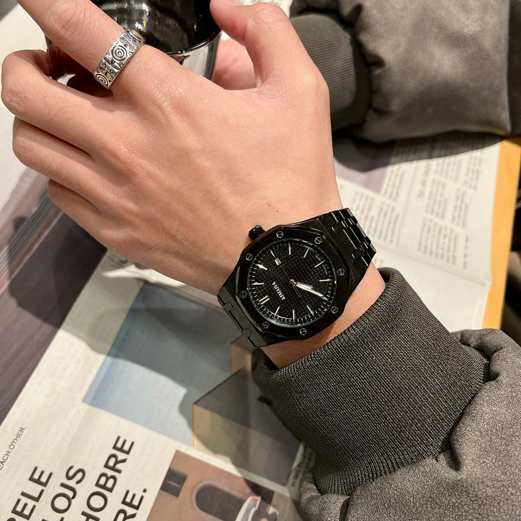 Reloj de hombre AIMANA cuarzo acero inoxidable 40.5mm - 4