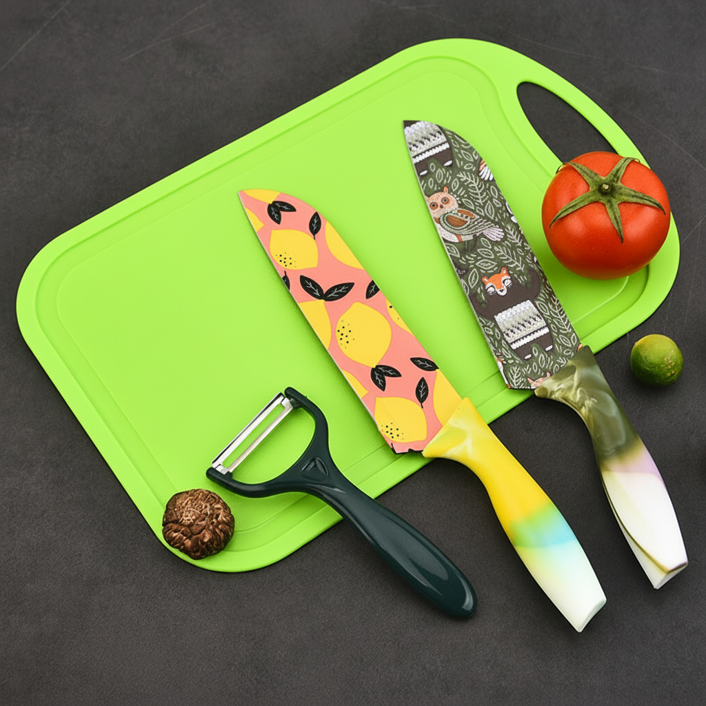 Cuchillo de Acero Inoxidable con Mango Estampado - 2