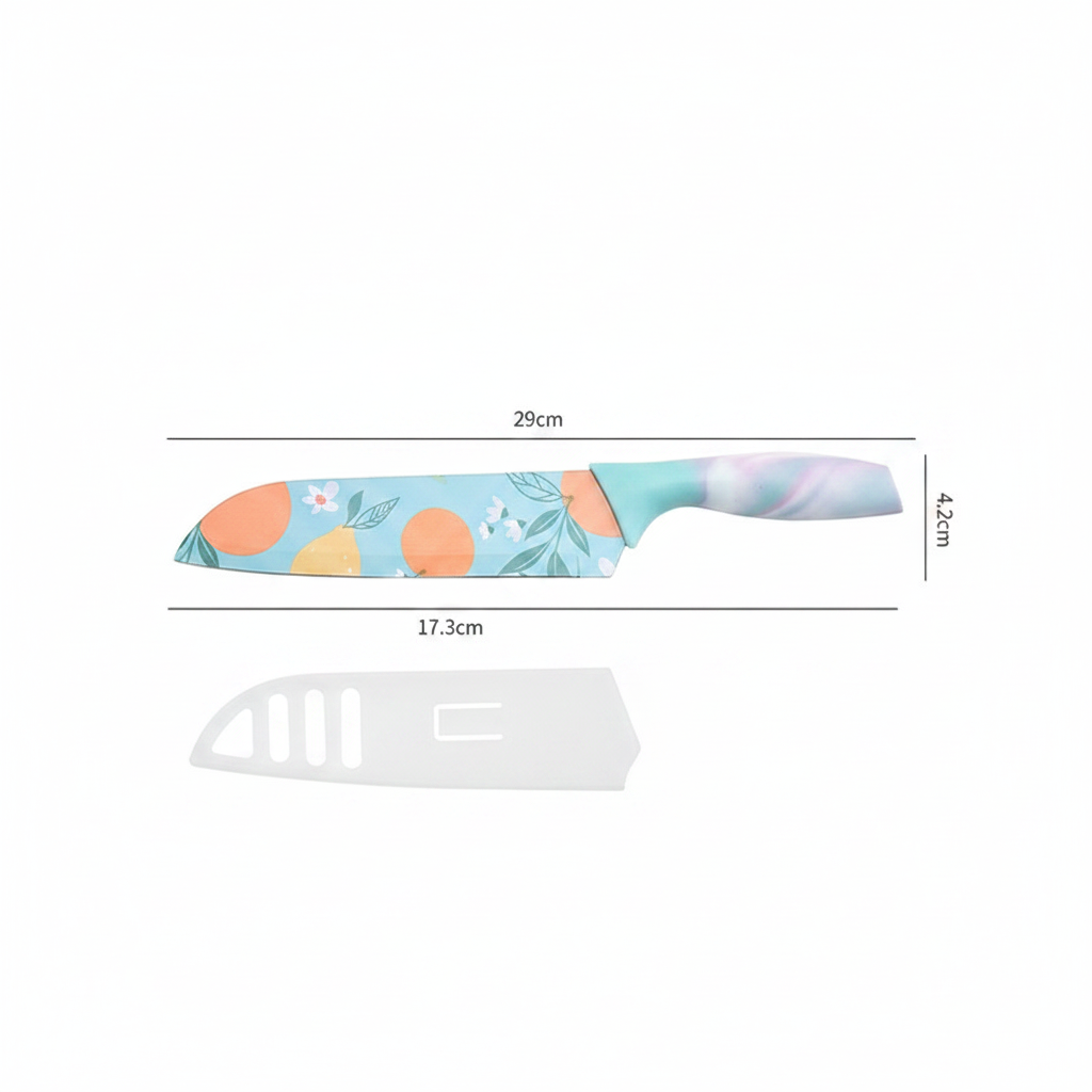 Cuchillo de Acero Inoxidable con Mango Estampado - 4
