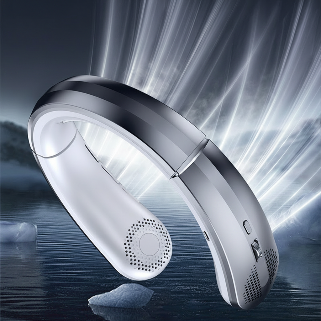 Ventilador de Cuello Portátil 100 Velocidades con Pantalla - 2