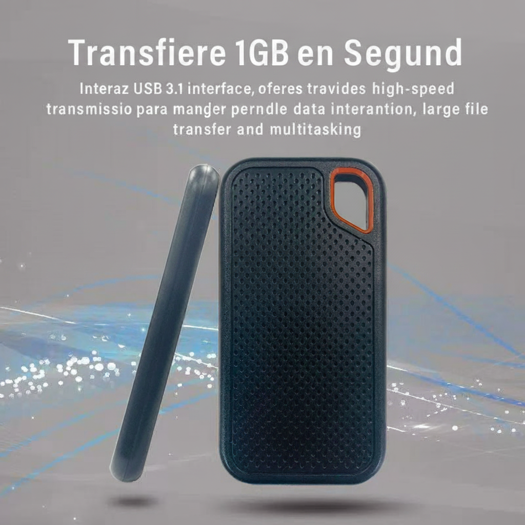 SSD Portátil USB 3.1 Disco Sólido Externo Alta Velocidad - 3