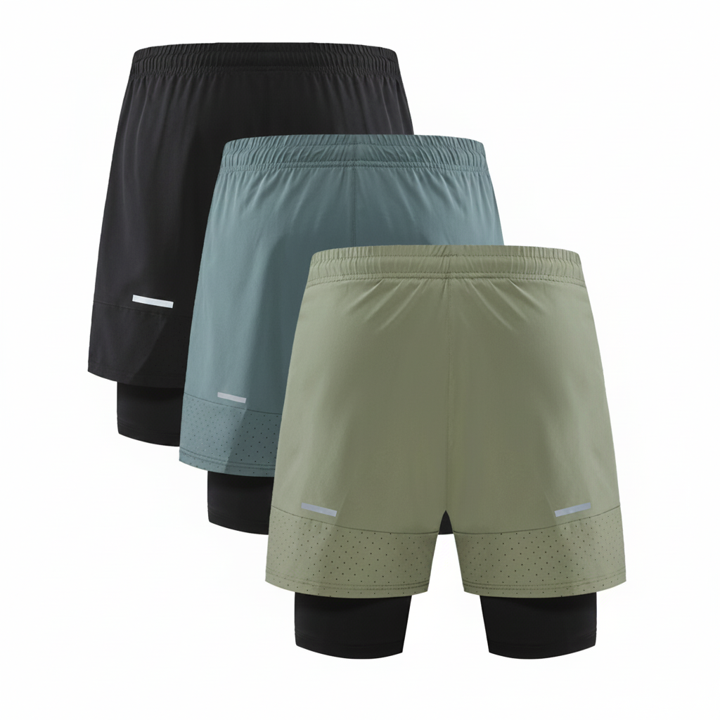 Short Deportivo Hombre con Forro Interior Secado Rápido - 1
