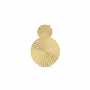 Aretes Círculo Grande Geométricos Estilo Retro Minimalista - 1