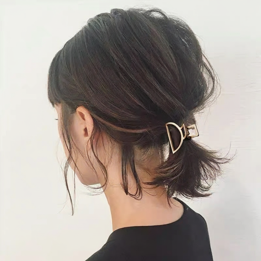 Pasador metálico elegante para cabello 4.5 cm - 2