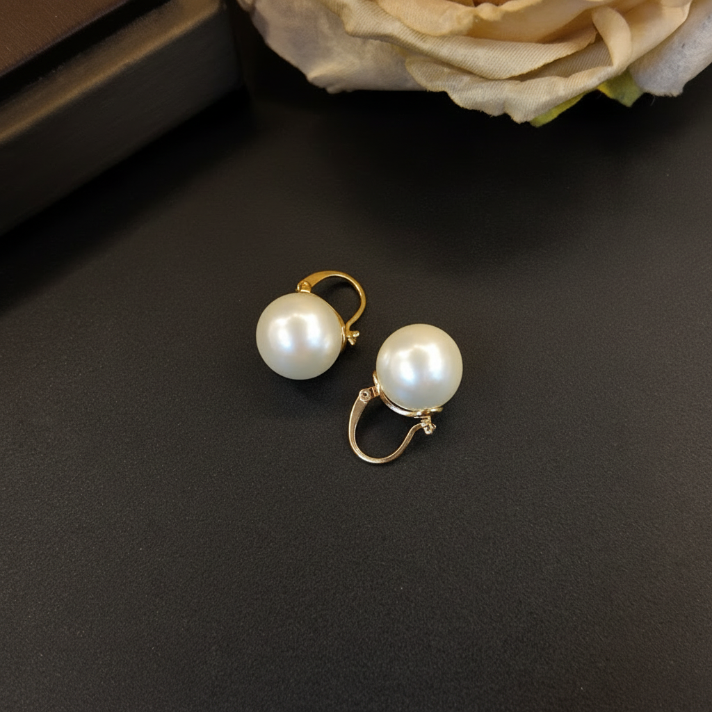 Aretes de vidrio geométricos estilo minimalista mujer - 3