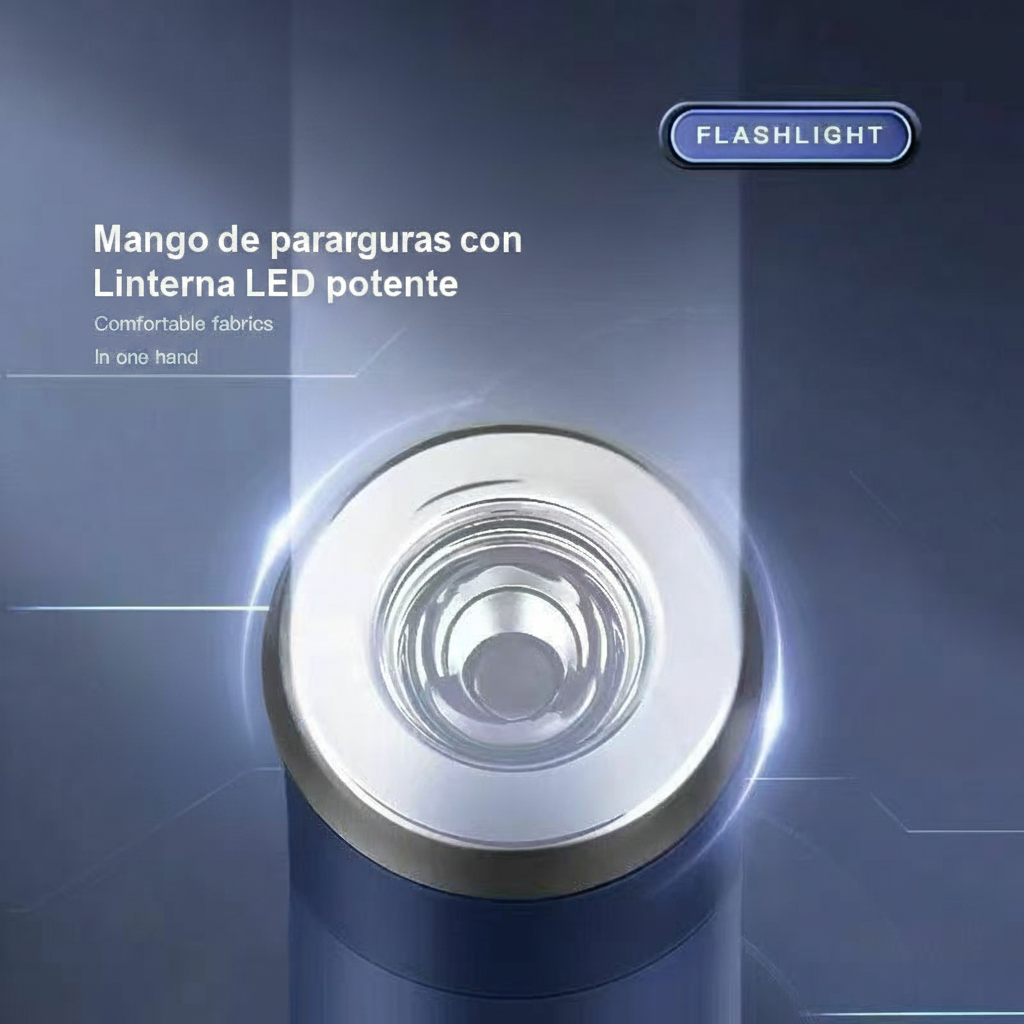 Paraguas Automático con Linterna LED Anti-UV 10 Varillas - 4
