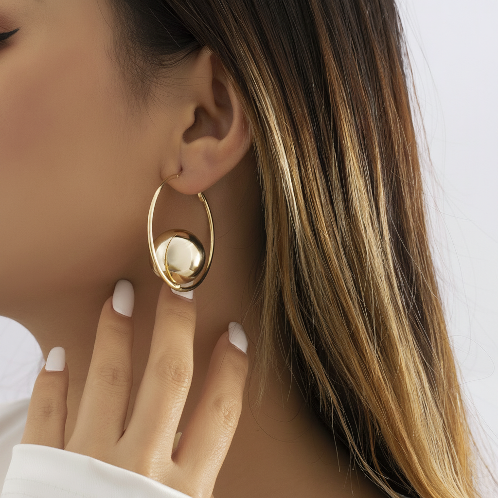 Collar de perlas geométrico minimalista para mujer - 3