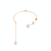 Collar de perlas geométrico minimalista para mujer - 1