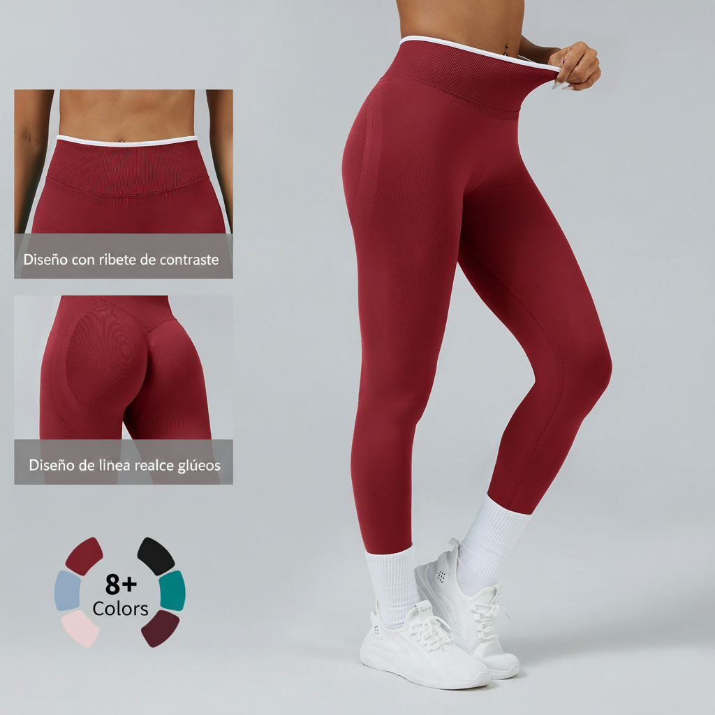 Leggings de yoga sin costuras con efecto push-up - 3
