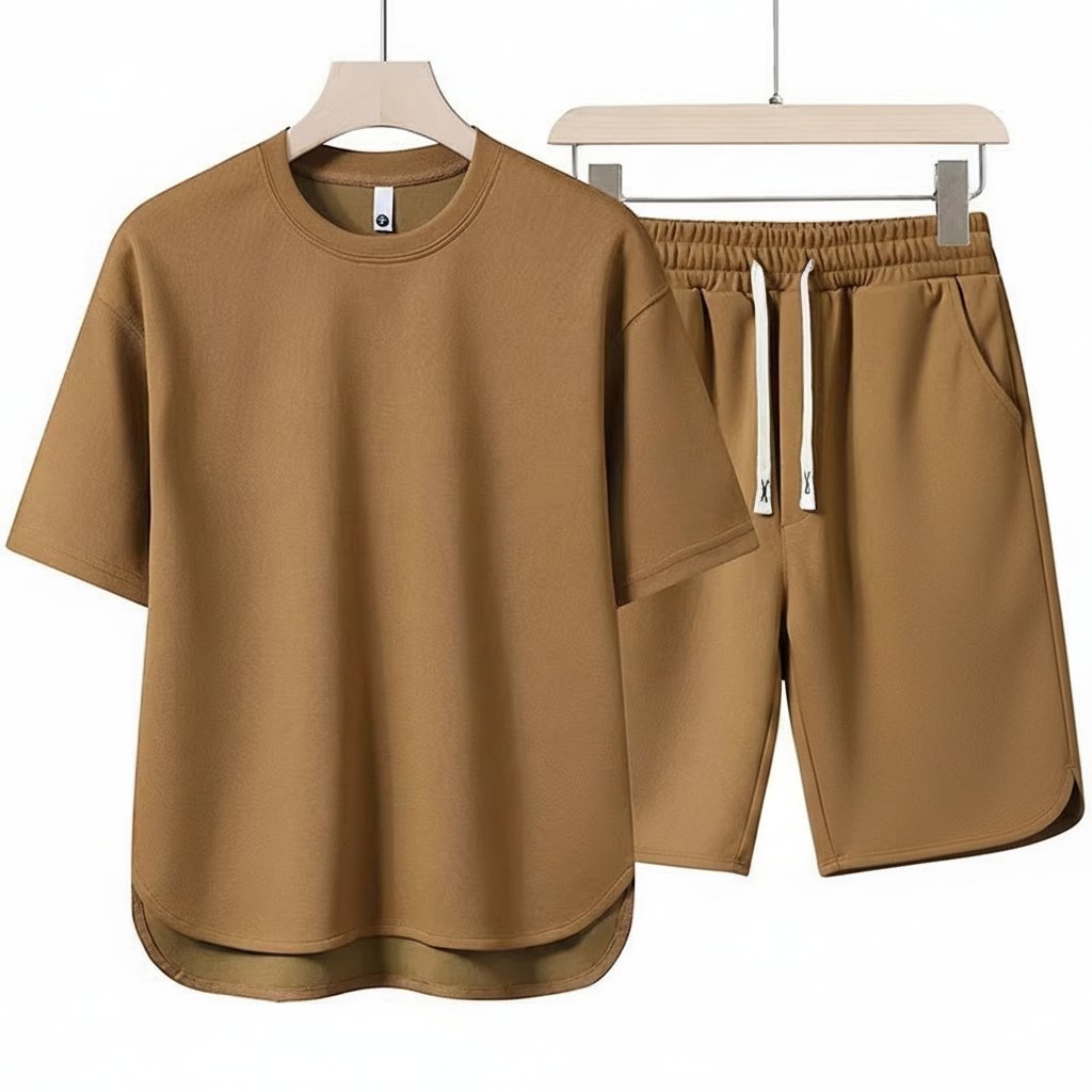 Conjunto Deportivo Casual Hombre Camiseta y Short Verano - 2