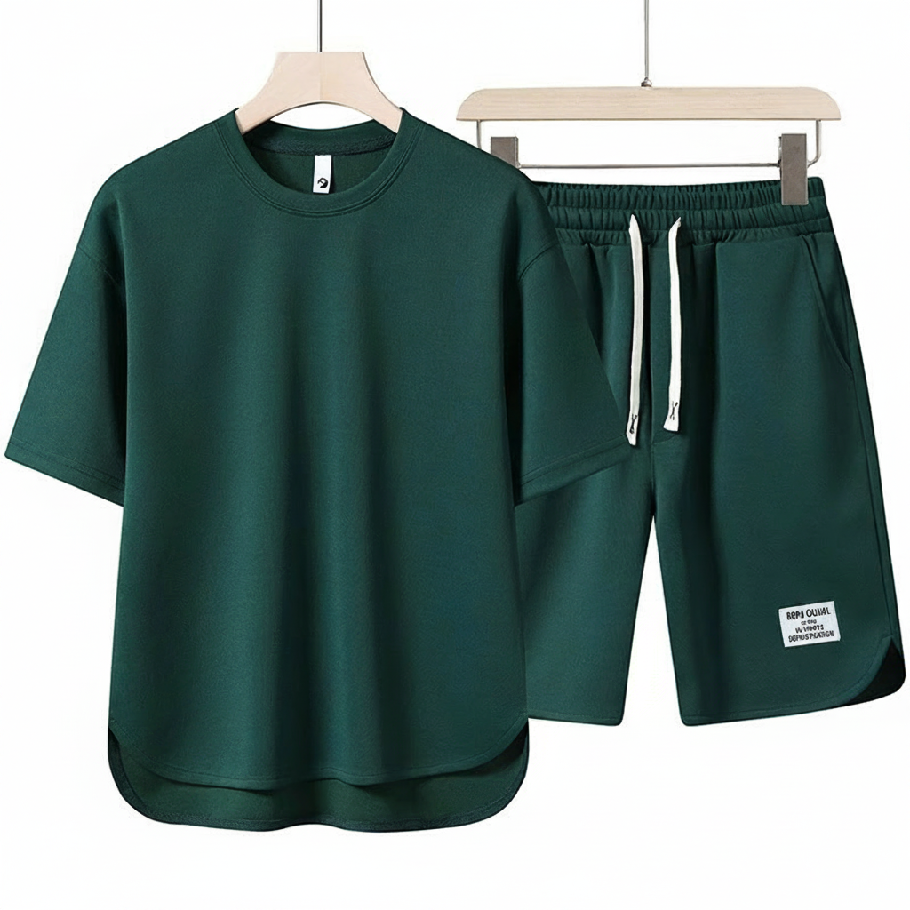 Conjunto Deportivo Casual Hombre Camiseta y Short Verano - 3