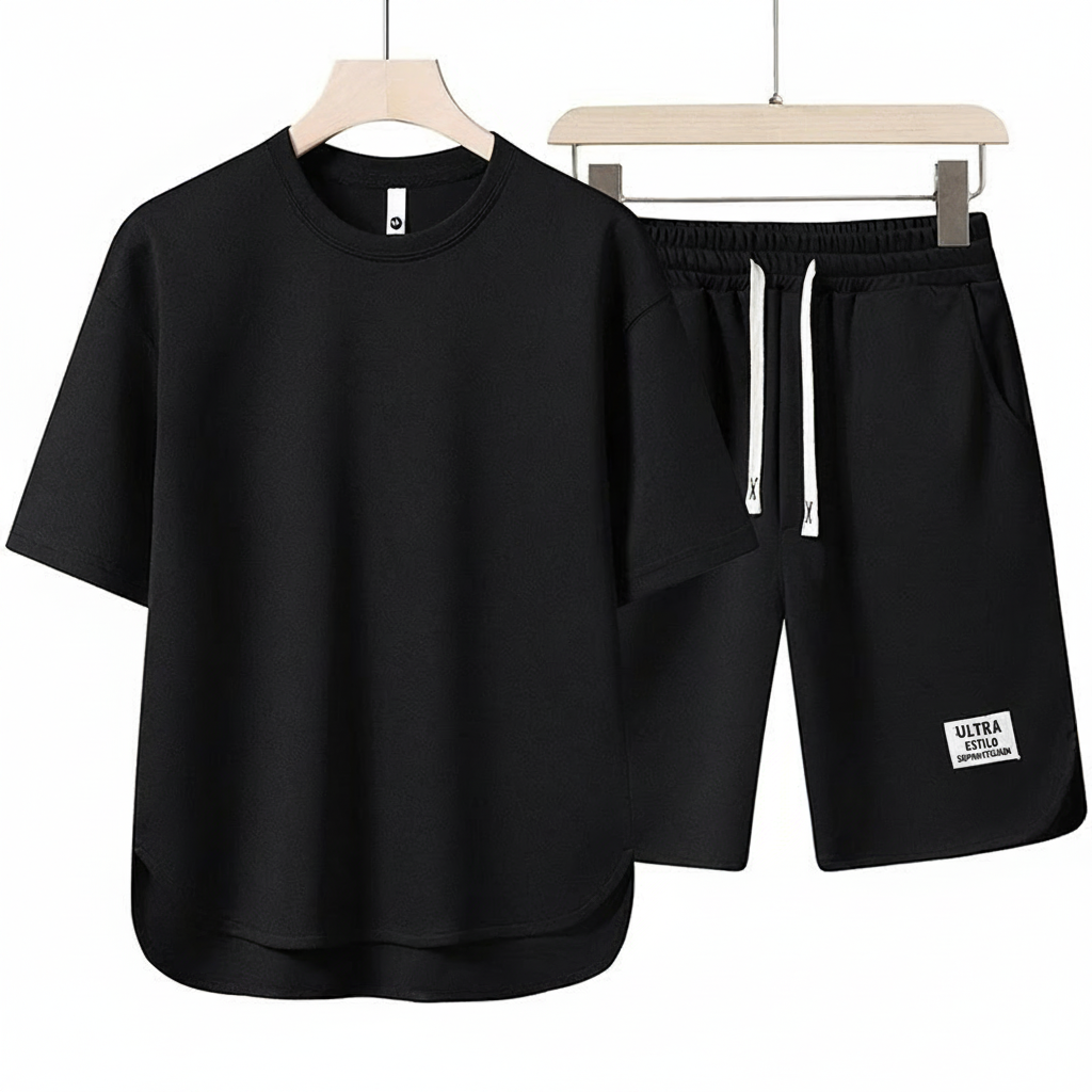 Conjunto Deportivo Casual Hombre Camiseta y Short Verano - 4
