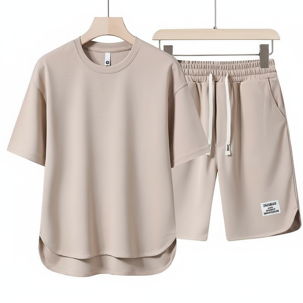 Conjunto Deportivo Casual Hombre Camiseta y Short Verano - 1